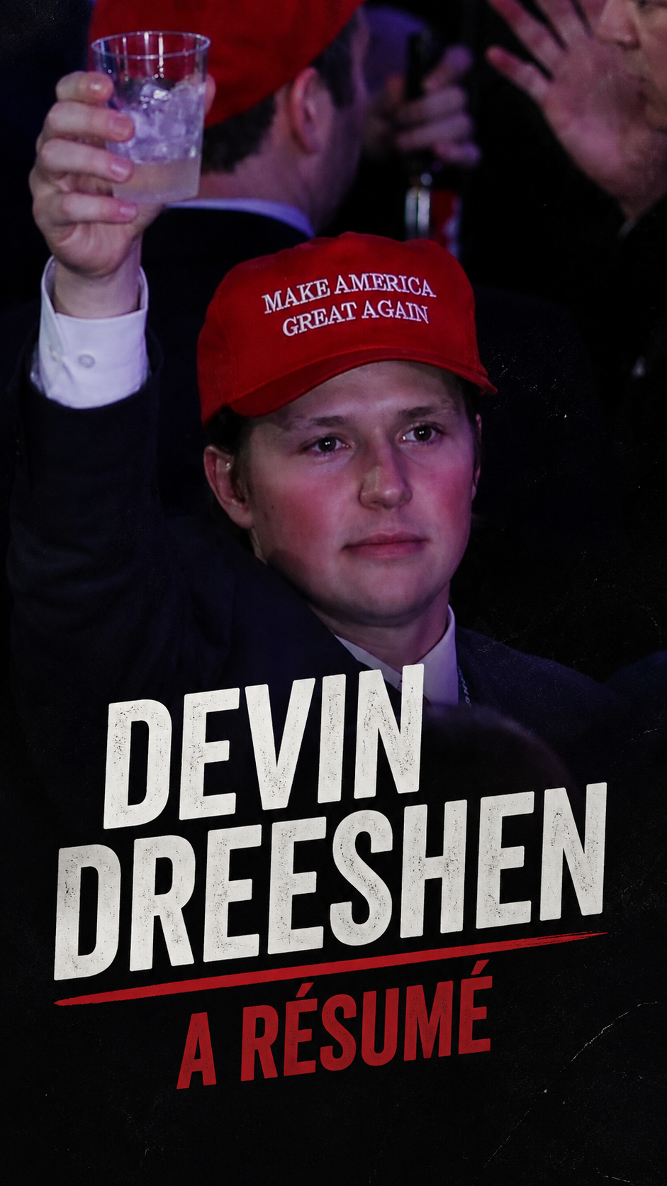 Drinking on the job and campaigning for Trump are just two items on Devin Dreeshen's resume