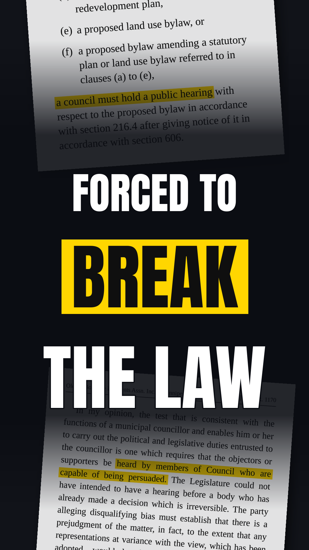 Edmonton council is being forced to break the law