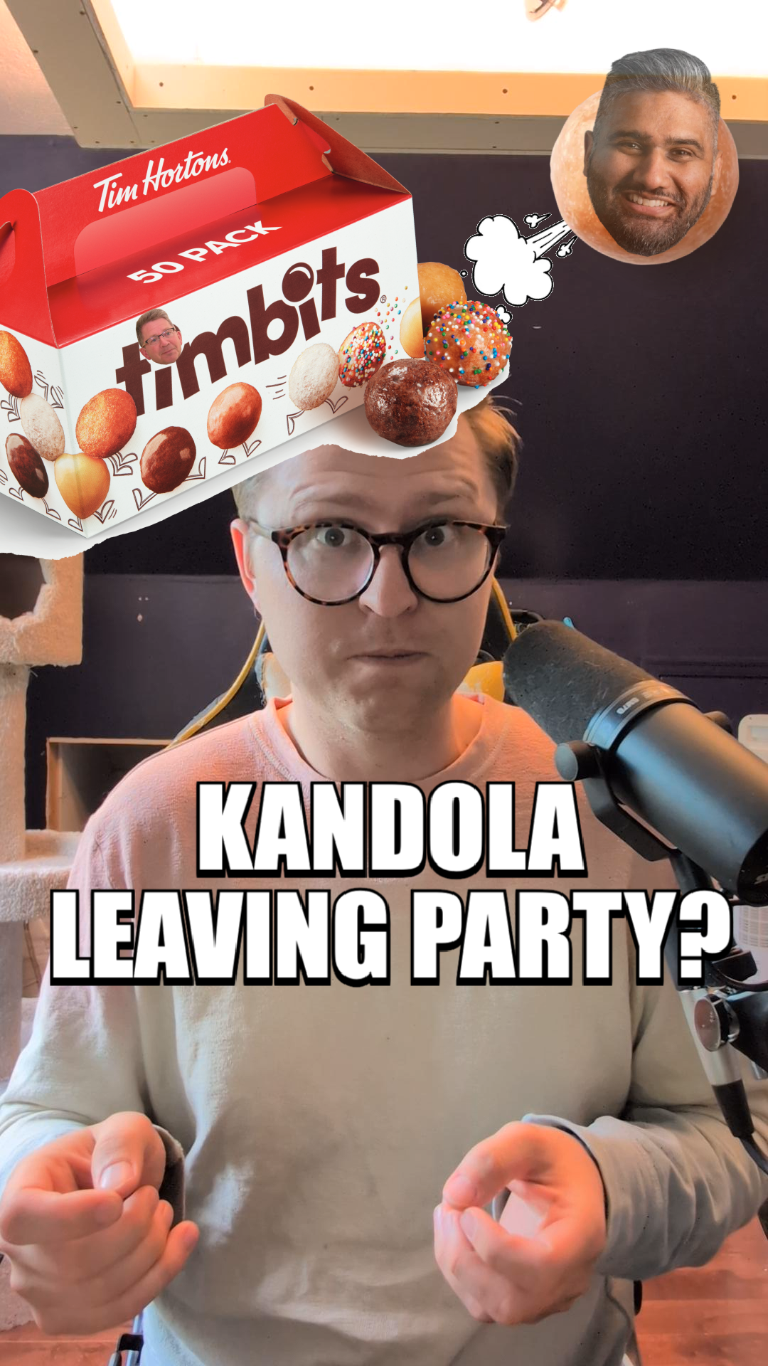 Is Harman Kandola planning on leaving Tim Cartmell's party?