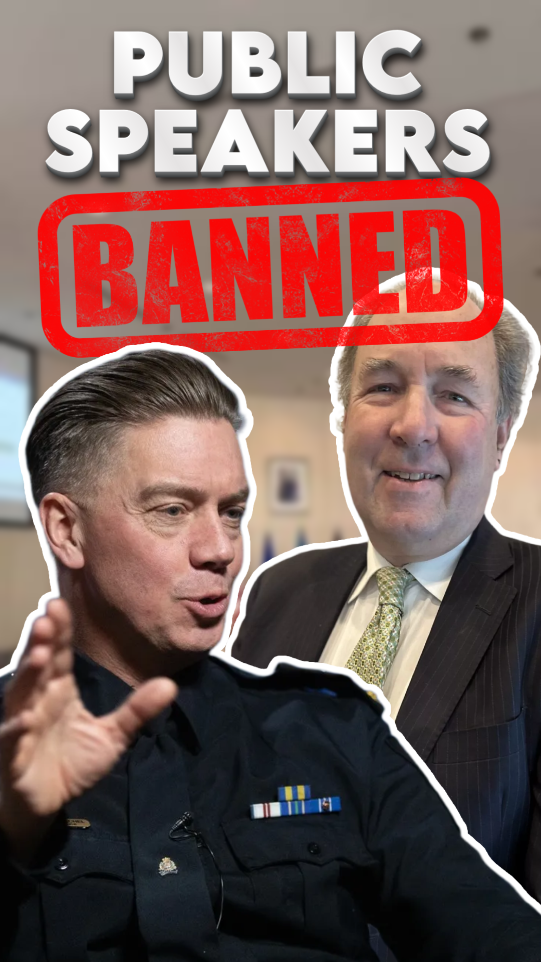 The Police Commission bans public speakers