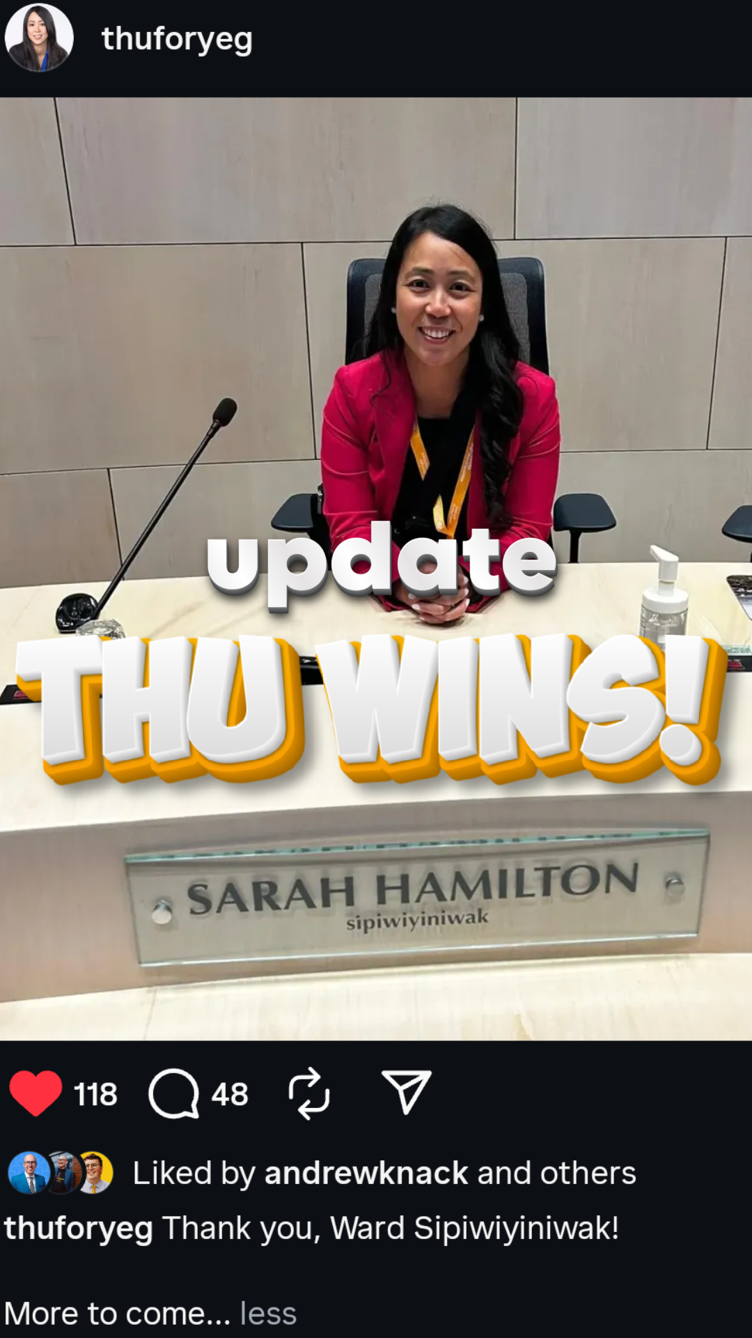 Thu Parmar WINS election after recount - SHOCKING